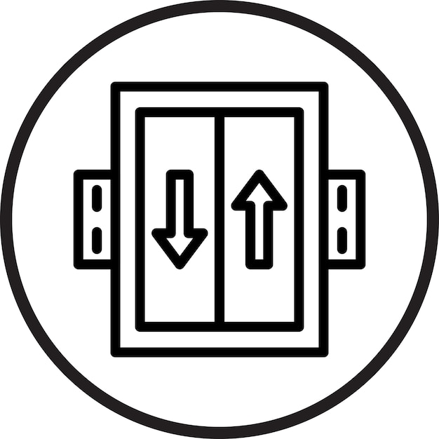 Vectorontwerp Elevator Icon Style