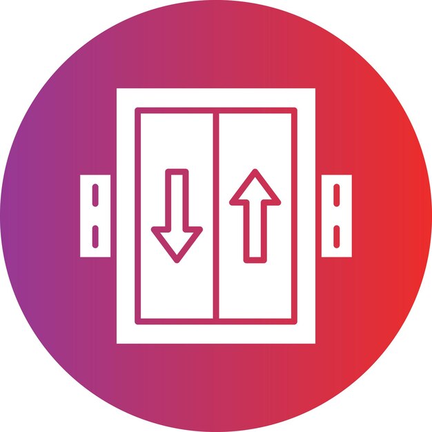 Vectorontwerp Elevator Icon Style