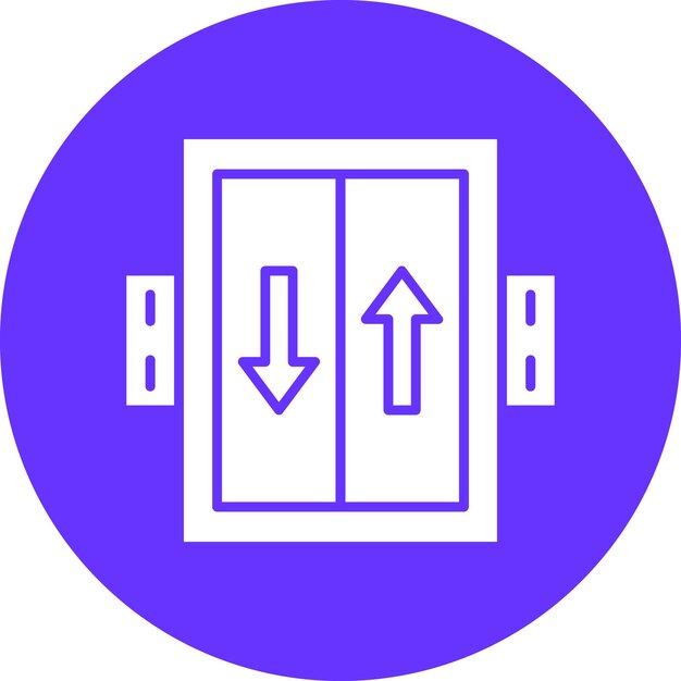 Vector vectorontwerp elevator icon style