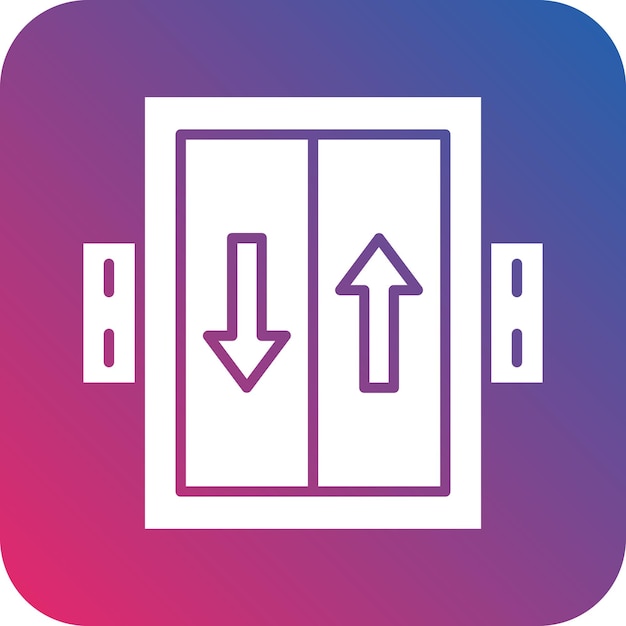 Vectorontwerp Elevator Icon Style