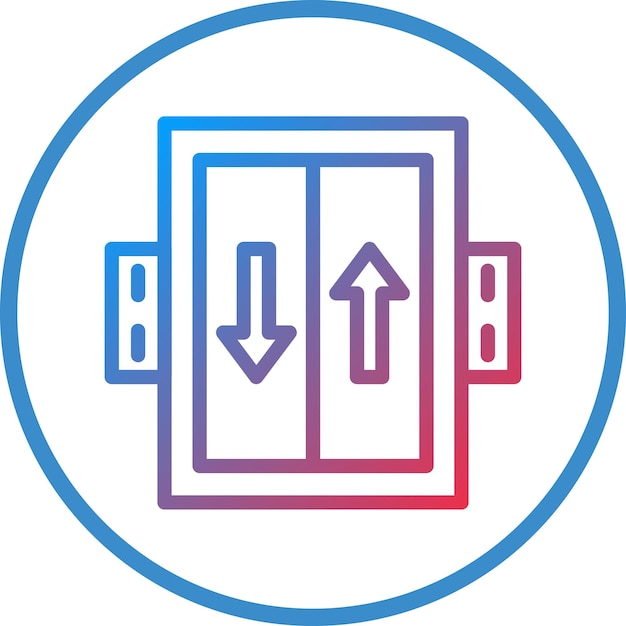 Vectorontwerp Elevator Icon Style