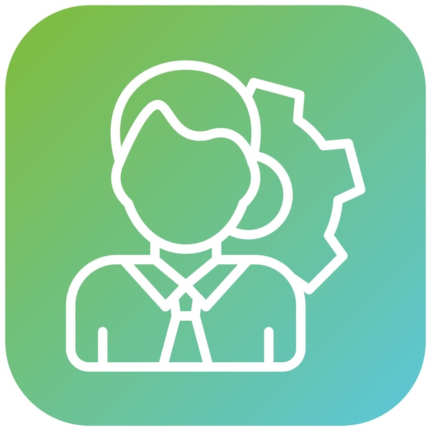 Vectorontwerp Employee Management Icon Style