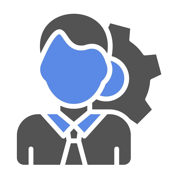 Vectorontwerp Employee Management Icon Style