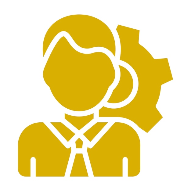 Vectorontwerp Employee Management Icon Style