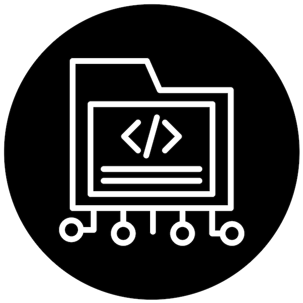 Vectorontwerp Encryptie Code Icon Style