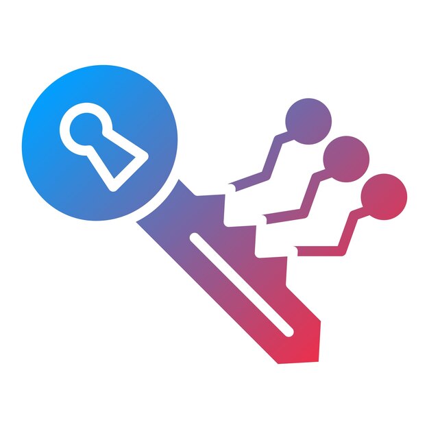 Vectorontwerp encryptie icoon stijl