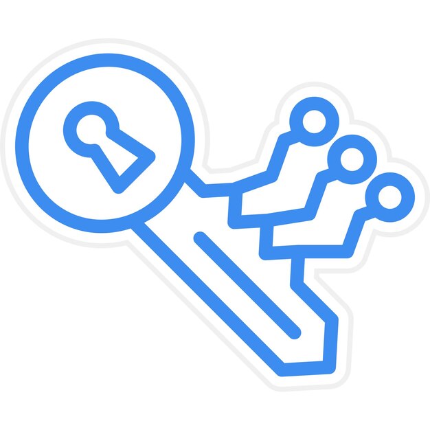 Vectorontwerp encryptie icoon stijl