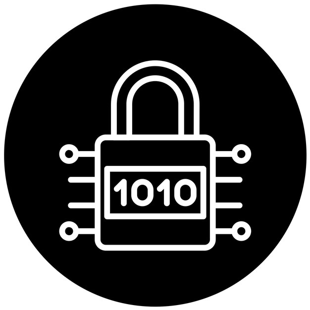 Vectorontwerp encryptie icoon stijl