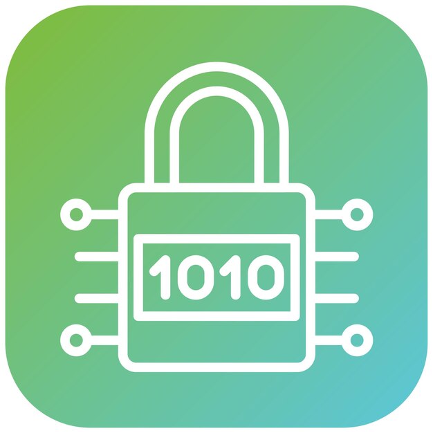 Vectorontwerp encryptie icoon stijl