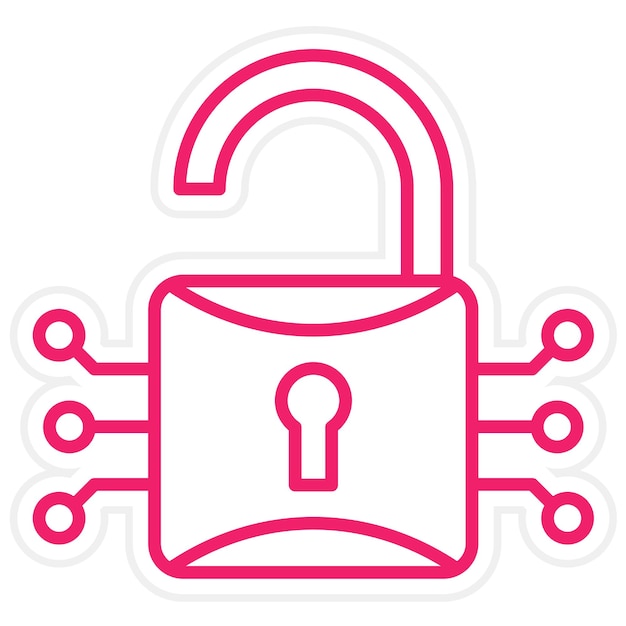 Vectorontwerp encryptie icoon stijl