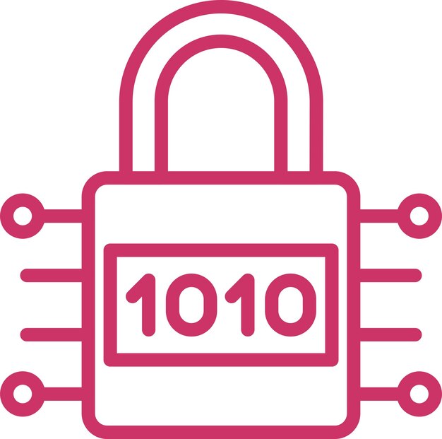 Vectorontwerp encryptie icoon stijl