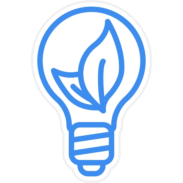 Vectorontwerp Energiebesparing Icon Stijl