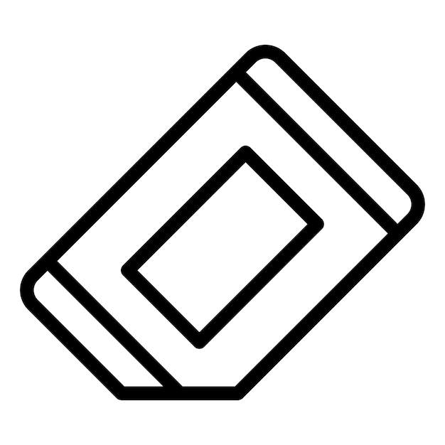 Vectorontwerp Eraser Icon Style