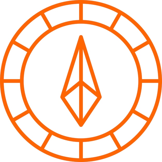 Vectorontwerp Ethereum Icon Style