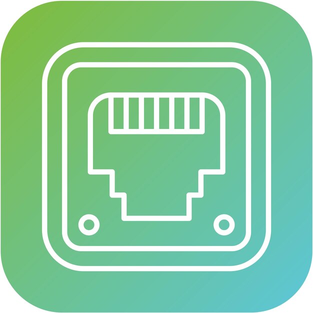 Vectorontwerp Ethernet Icon Style
