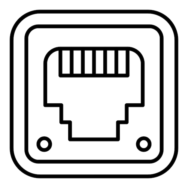 Vectorontwerp Ethernet Icon Style