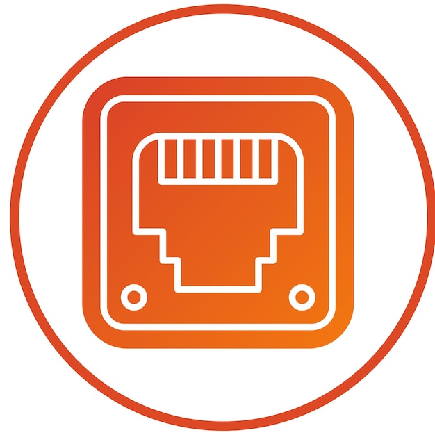 Vectorontwerp Ethernet Icon Style