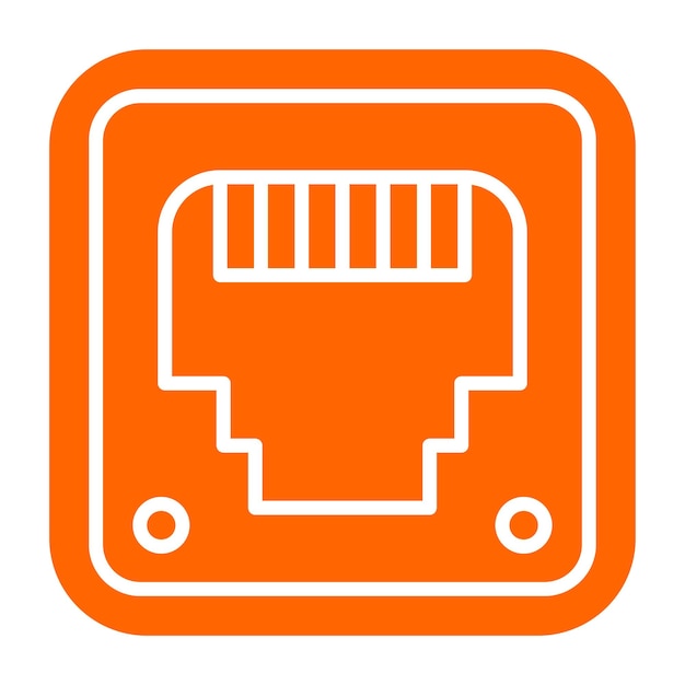 Vectorontwerp Ethernet Icon Style