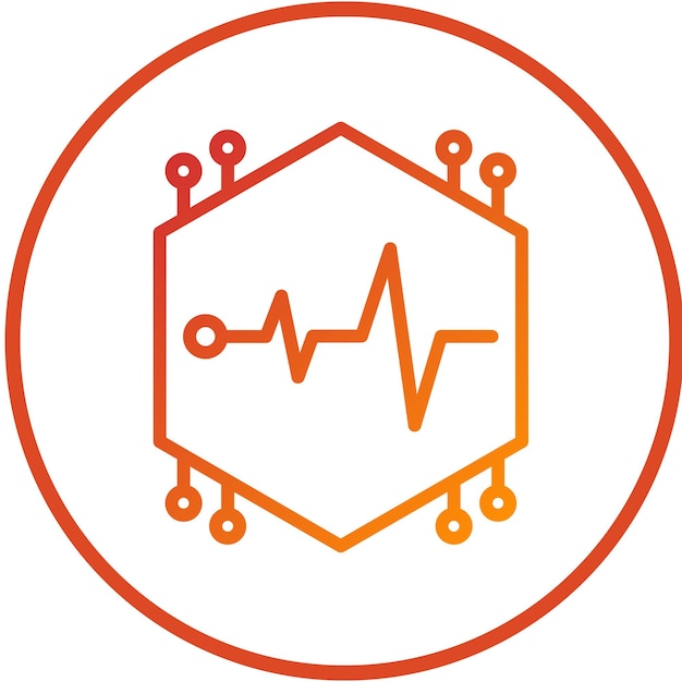 Vectorontwerp Evolutionaire Pulse Icon Stijl