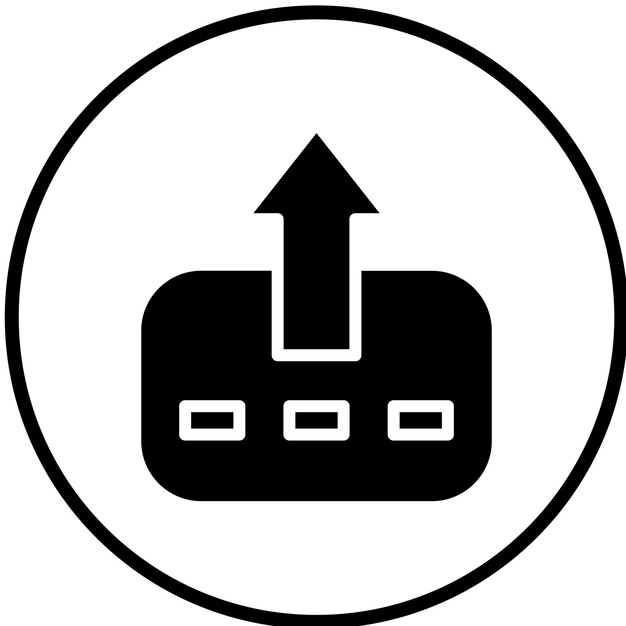 Vectorontwerp Export Wizard Icon Style