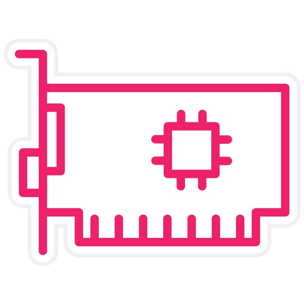 Vectorontwerp ExpressCard Slot Icon Stijl