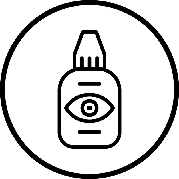 Vectorontwerp Eye Drop Icon Stijl