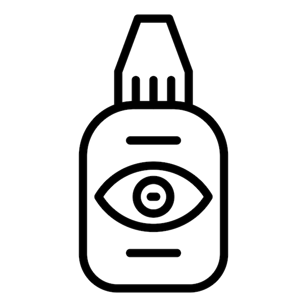 Vectorontwerp Eye Drop Icon Stijl