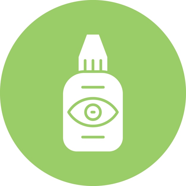 Vectorontwerp Eye Drop Icon Stijl