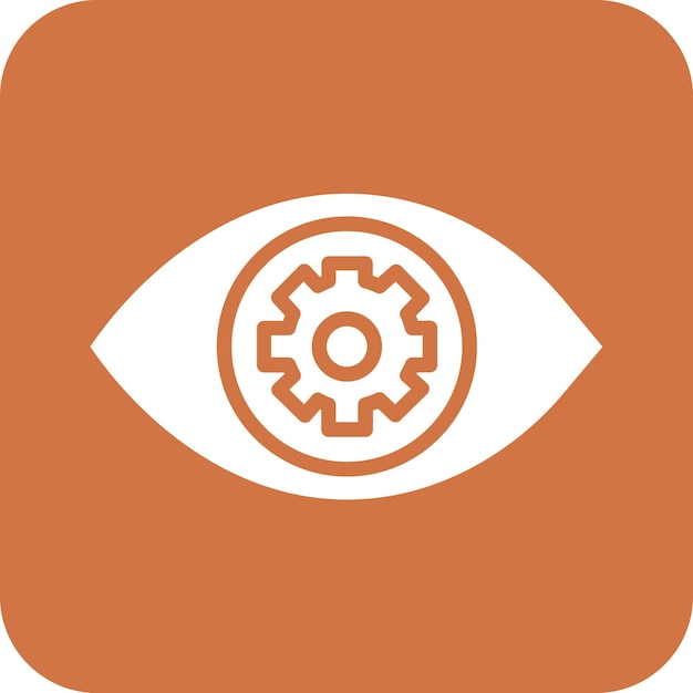 Vectorontwerp Eye Setting Icon Style