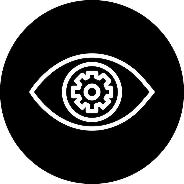 Vectorontwerp Eye Setting Icon Style