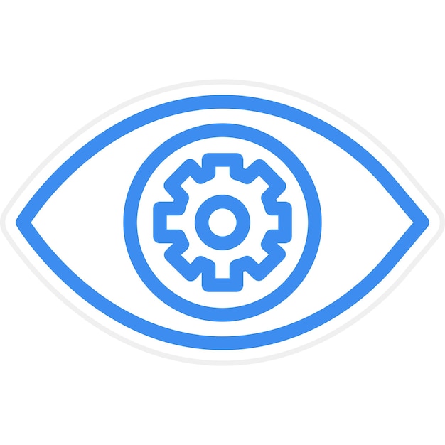 Vectorontwerp Eye Setting Icon Style