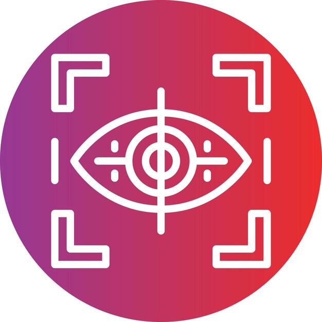 Vectorontwerp Eye Tracking Icon Stijl