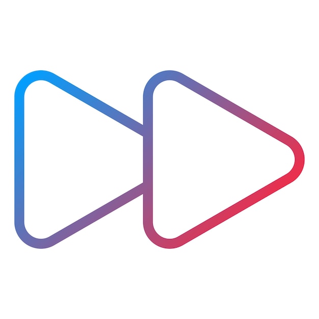 Vectorontwerp Fast Forward Icon Style
