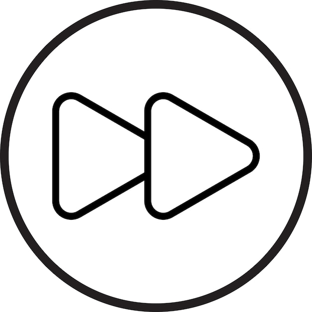 Vectorontwerp Fast Forward Icon Style