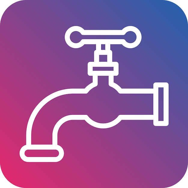 Vectorontwerp Faucet Icon Style