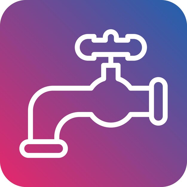 Vectorontwerp Faucet Icon Style