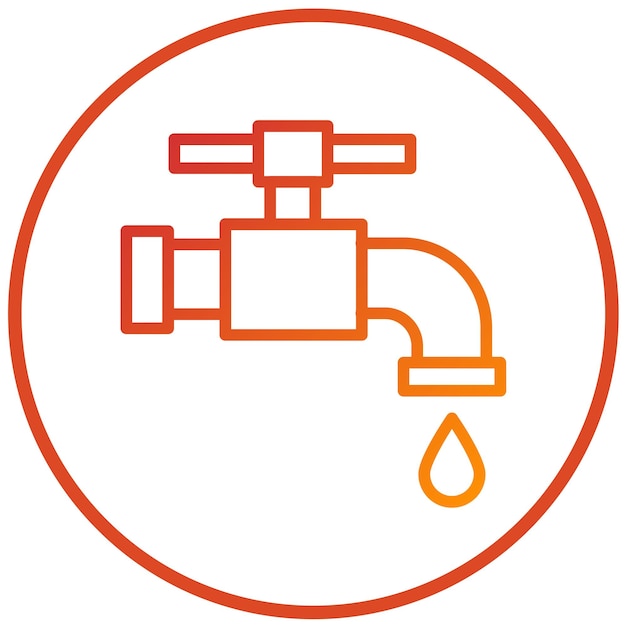 Vectorontwerp Faucet Icon Style