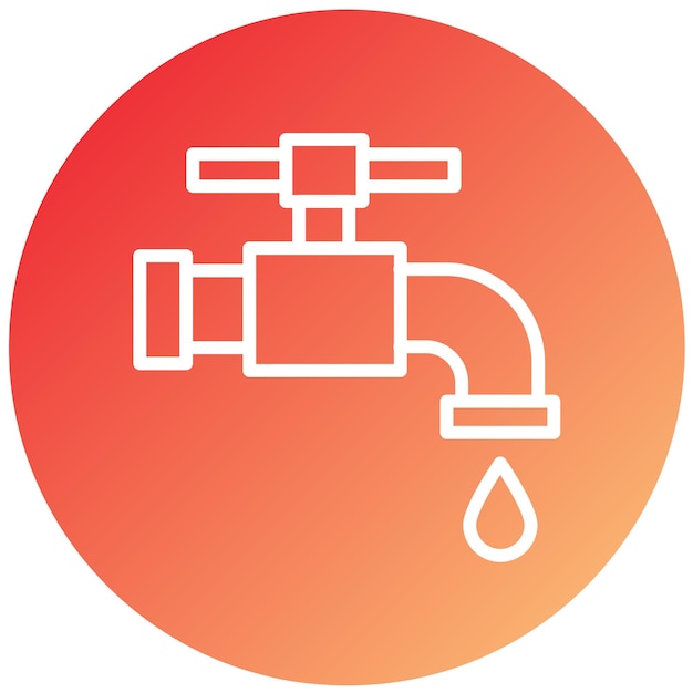Vectorontwerp Faucet Icon Style