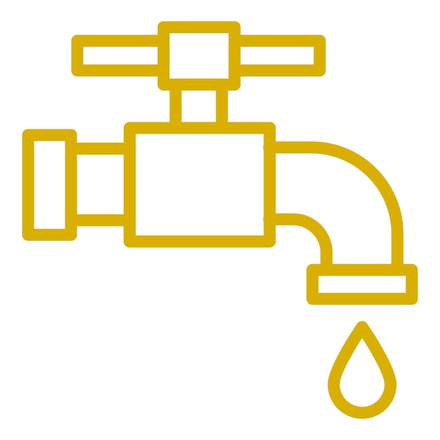 Vectorontwerp Faucet Icon Style