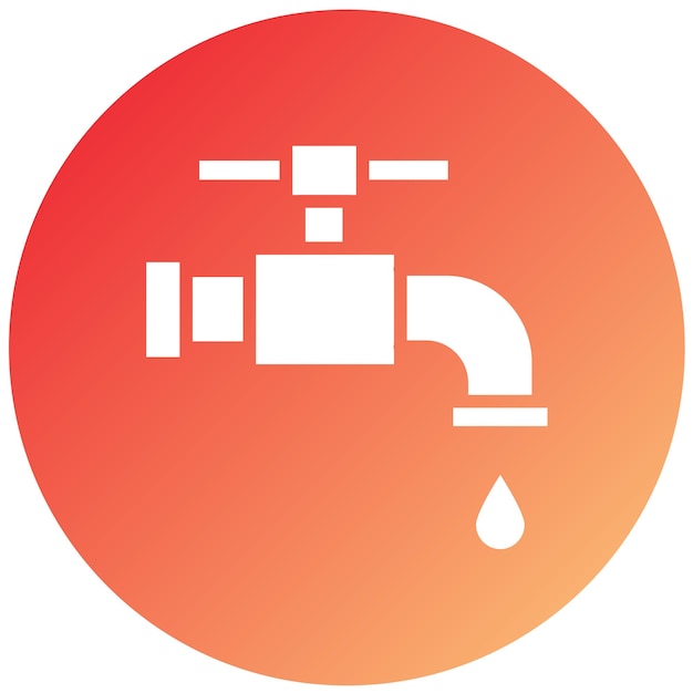Vectorontwerp Faucet Icon Style