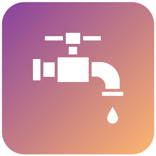 Vectorontwerp Faucet Icon Style