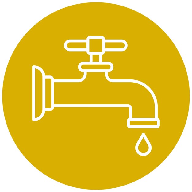 Vectorontwerp Faucet Icon Style