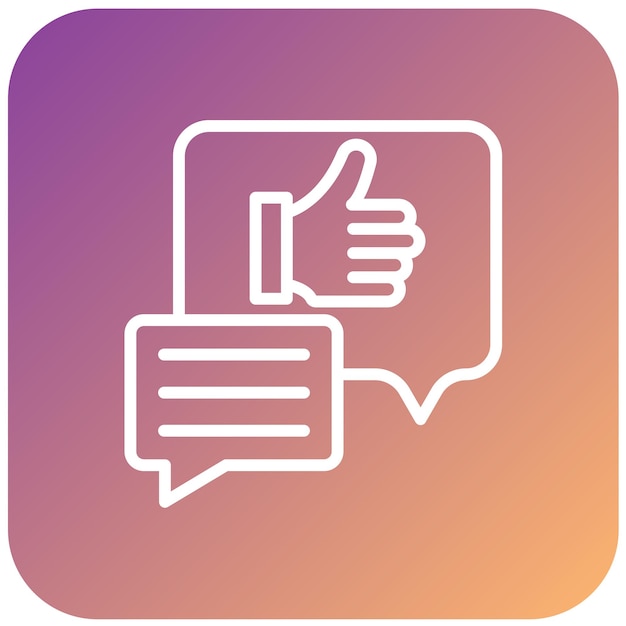 Vectorontwerp Feedback Icon Style