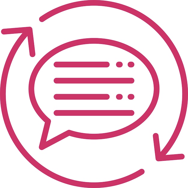 Vectorontwerp Feedback Loop Icon Style