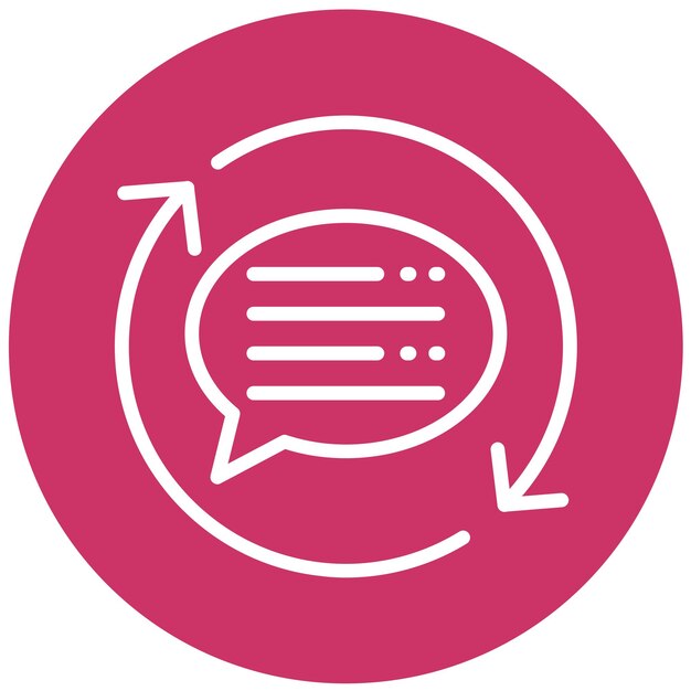 Vectorontwerp Feedback Loop Icon Style