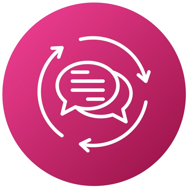Vectorontwerp Feedback Loop Icon Style