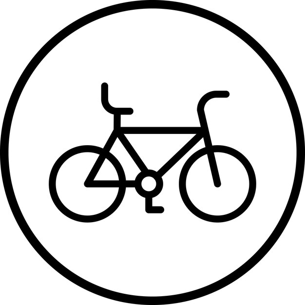 Vectorontwerp fietspictogram stijl
