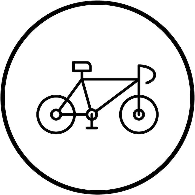 Vectorontwerp fietspictogram stijl
