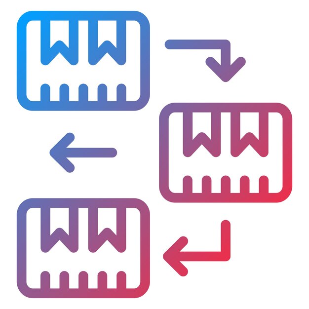 Vectorontwerp Fifo Icon Style