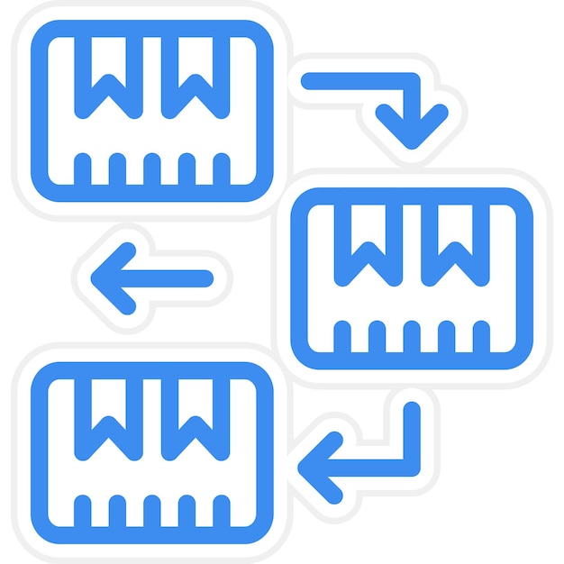 Vectorontwerp Fifo Icon Style